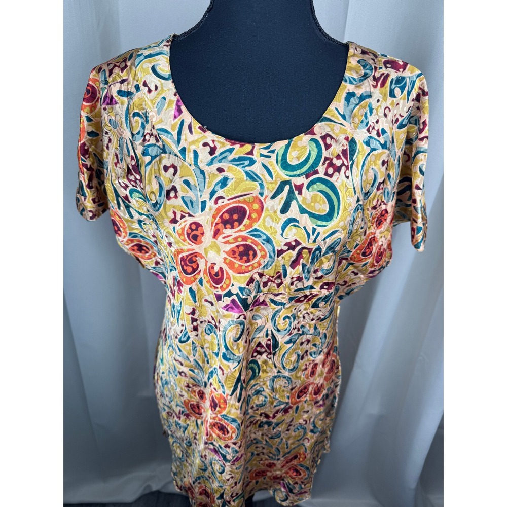 Vintage Victoria's Secret Gold Label Nightgown Floral Sleep Shirt Petite Small - Picture 2 of 8